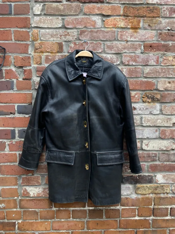 vintage danier turn lock butter leather jacket sold by Good Market Thrift Store