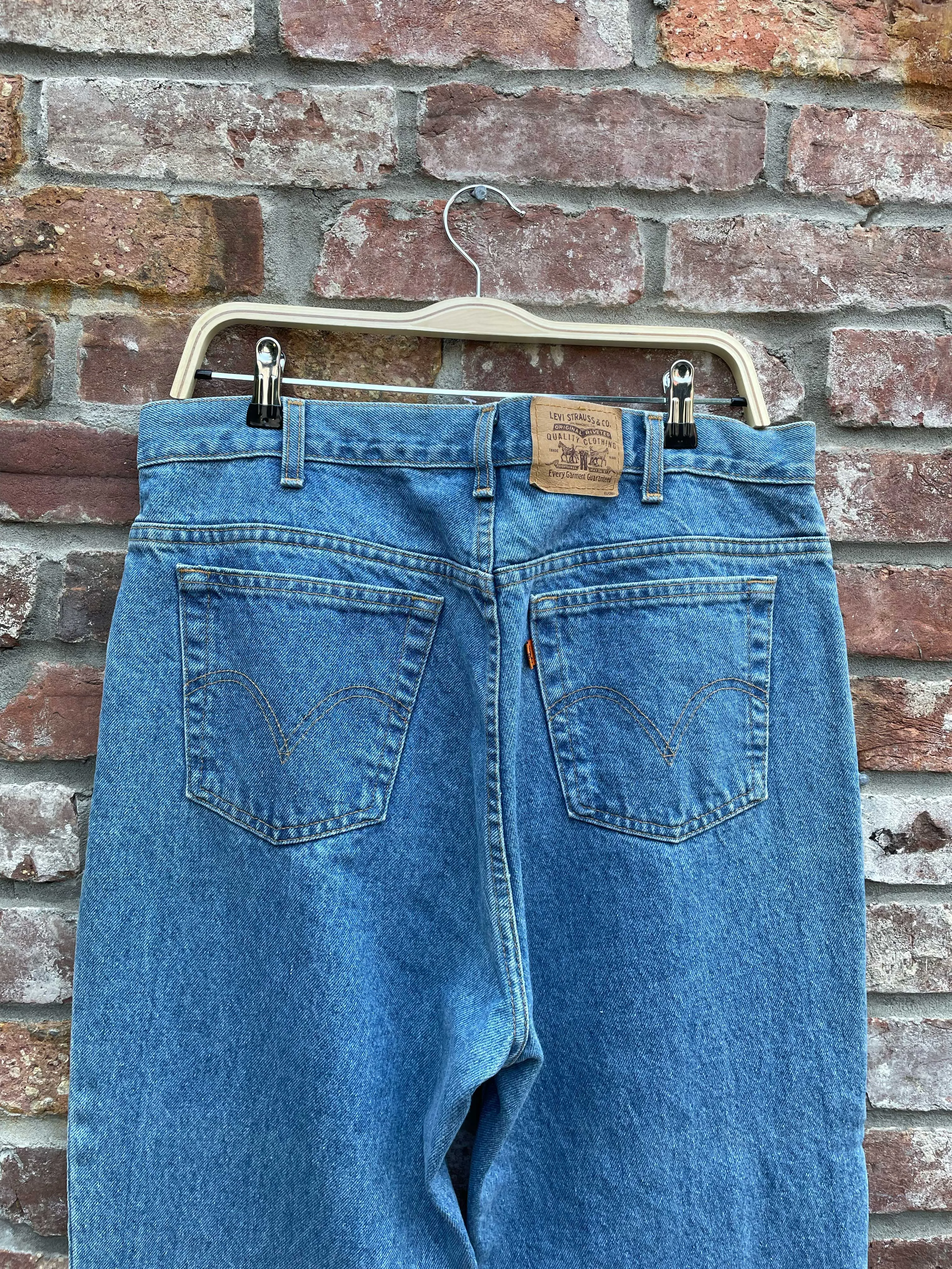 vintage levi's orange tab western style straight jeans sold by Good Market Thrift Store product image thumbnail 3