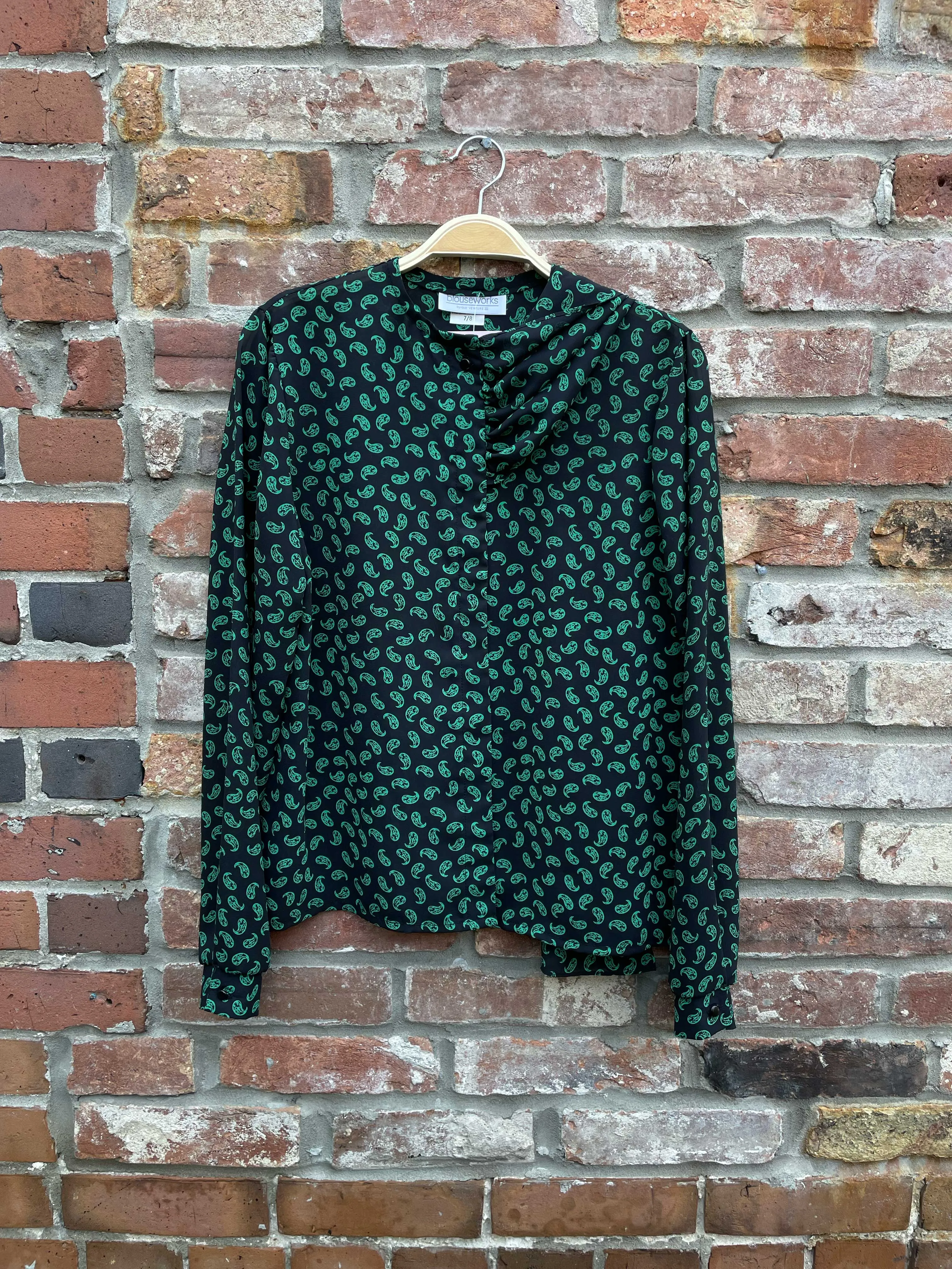 vintage blouseworks paisley scarf blouse sold by Good Market Thrift Store