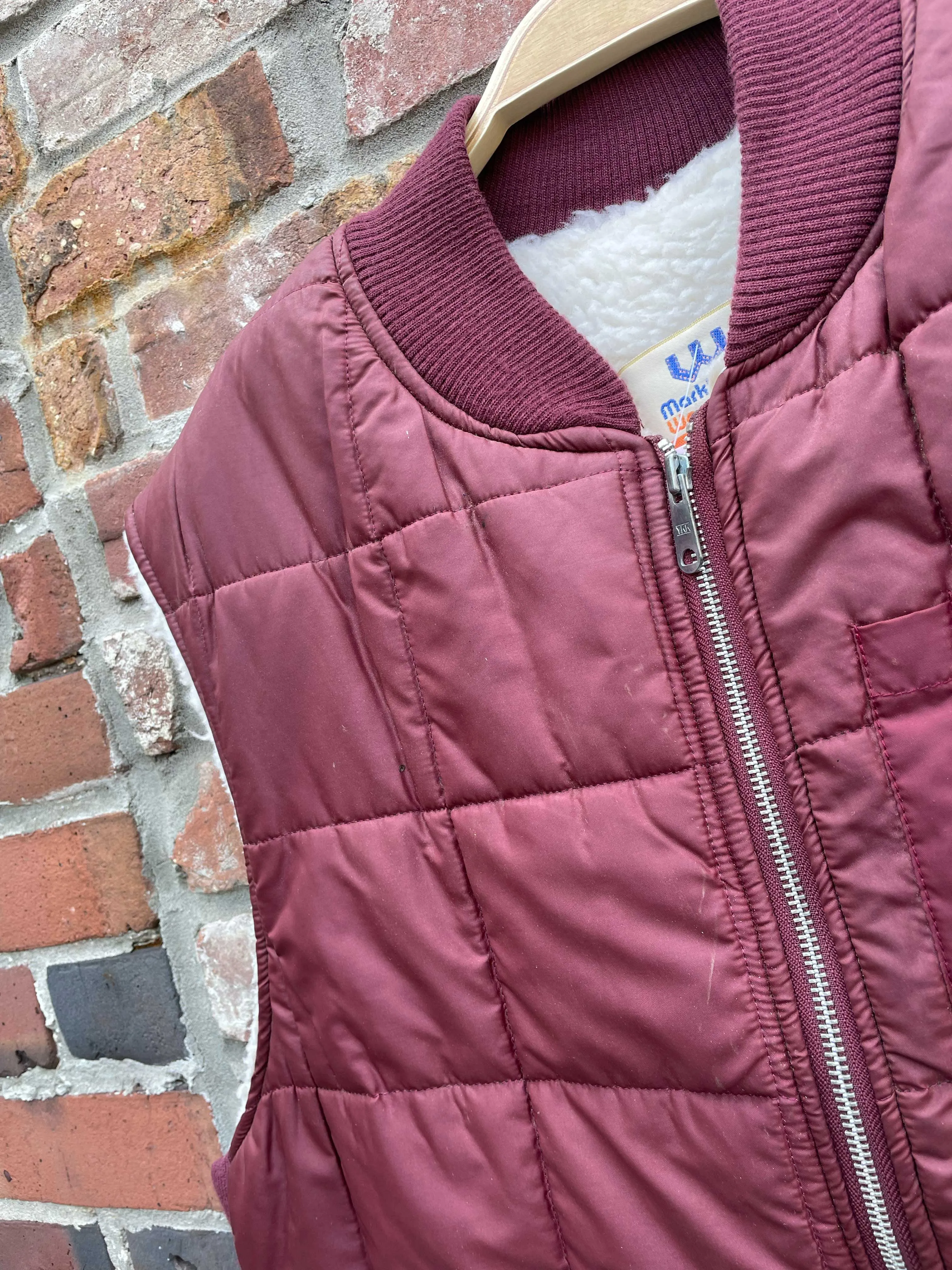 vintage marks sherpa lined liner vest sold by Good Market Thrift Store product image thumbnail 2