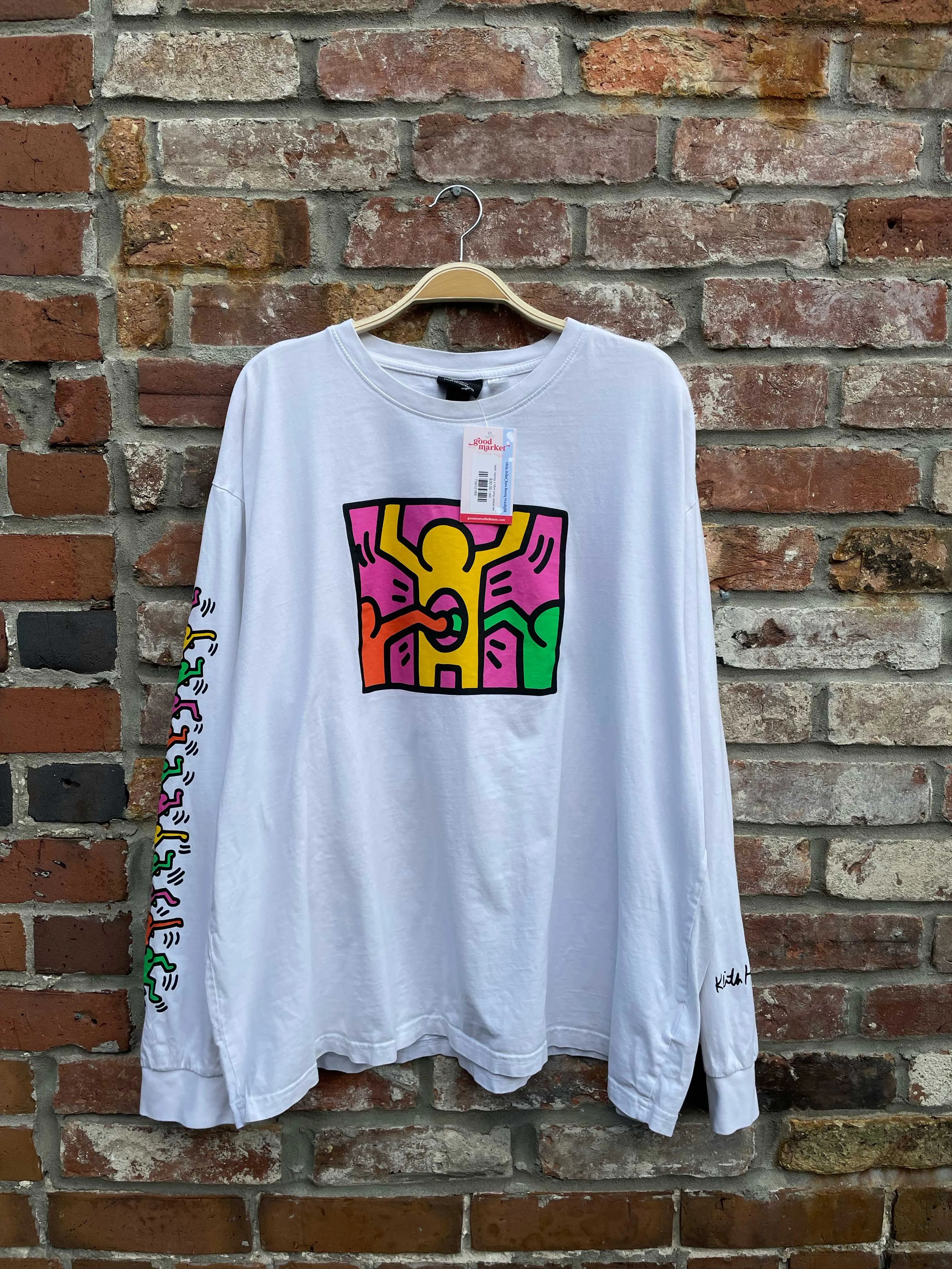keith haring x h&m long sleeve tee sold by Good Market Thrift Store product image thumbnail 2
