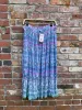 vintage boho floral peacock flowy midi skirt sold by Good Market Thrift Store