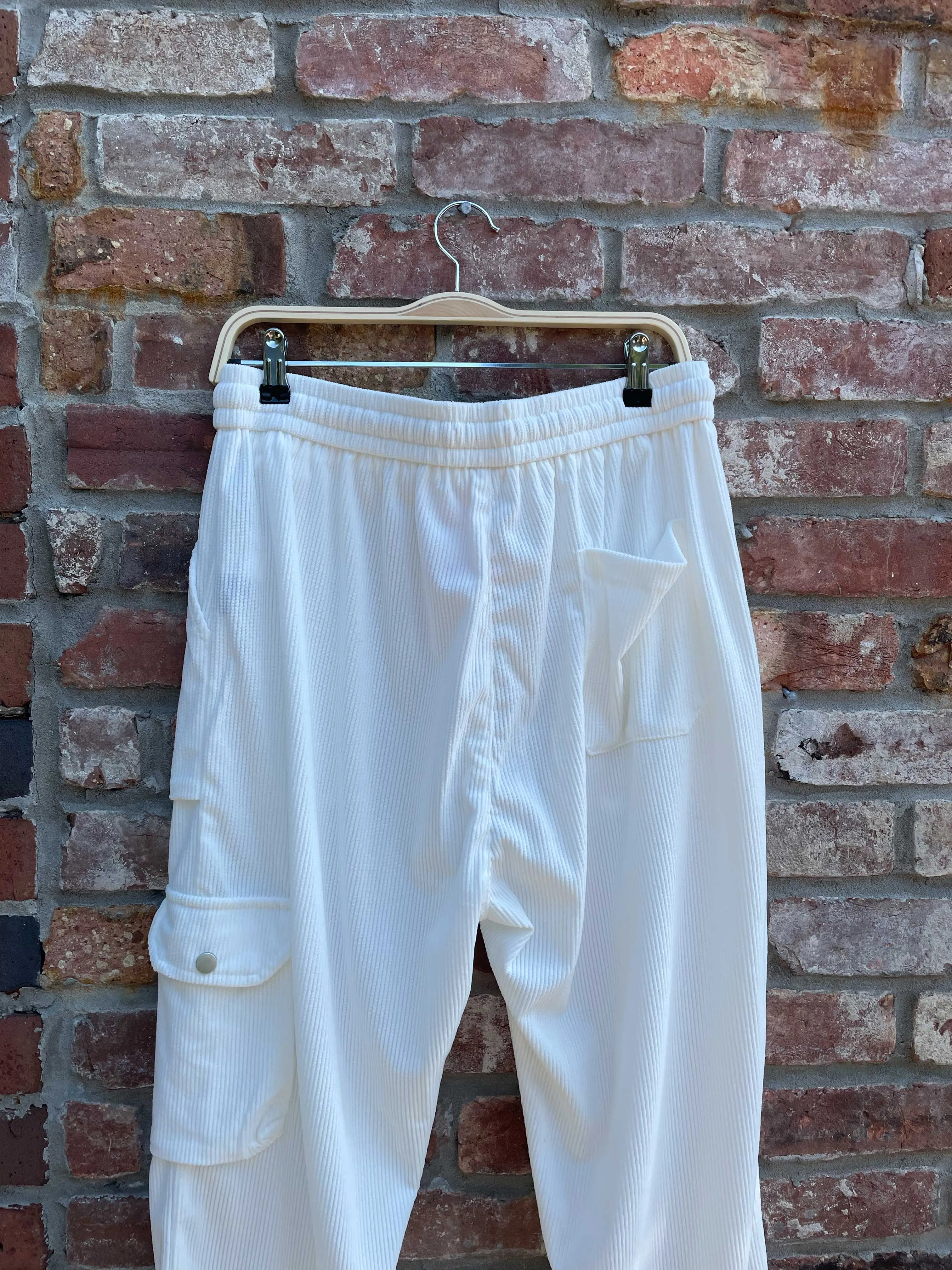 amian bmian chuky cord cargo pants sold by Good Market Thrift Store product image thumbnail 3