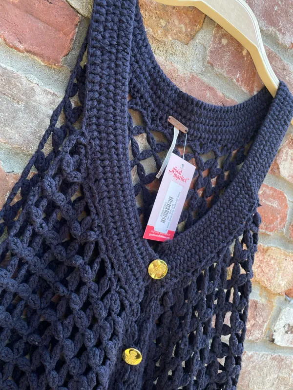free people crochet vest top sold by Good Market Thrift Store
