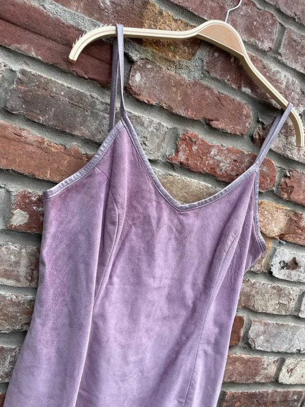 vintage 90s danier purple suede mini dress sold by Good Market Thrift Store