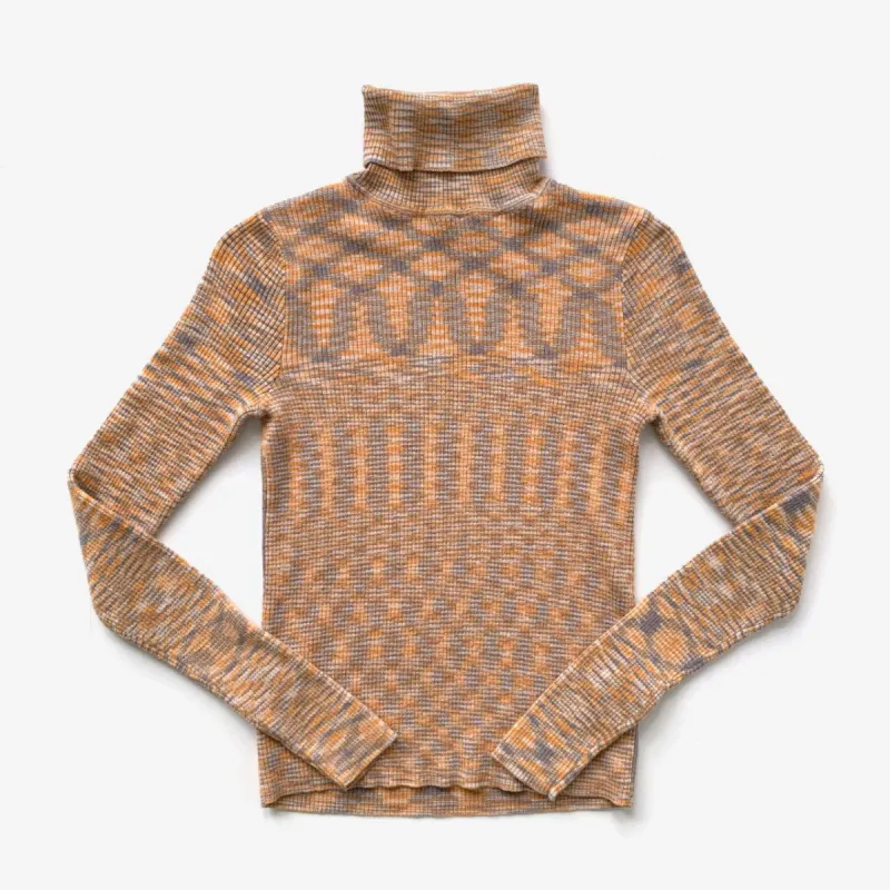 UO groovy ribbed argyle turtleneck sold by Good Market Thrift Store