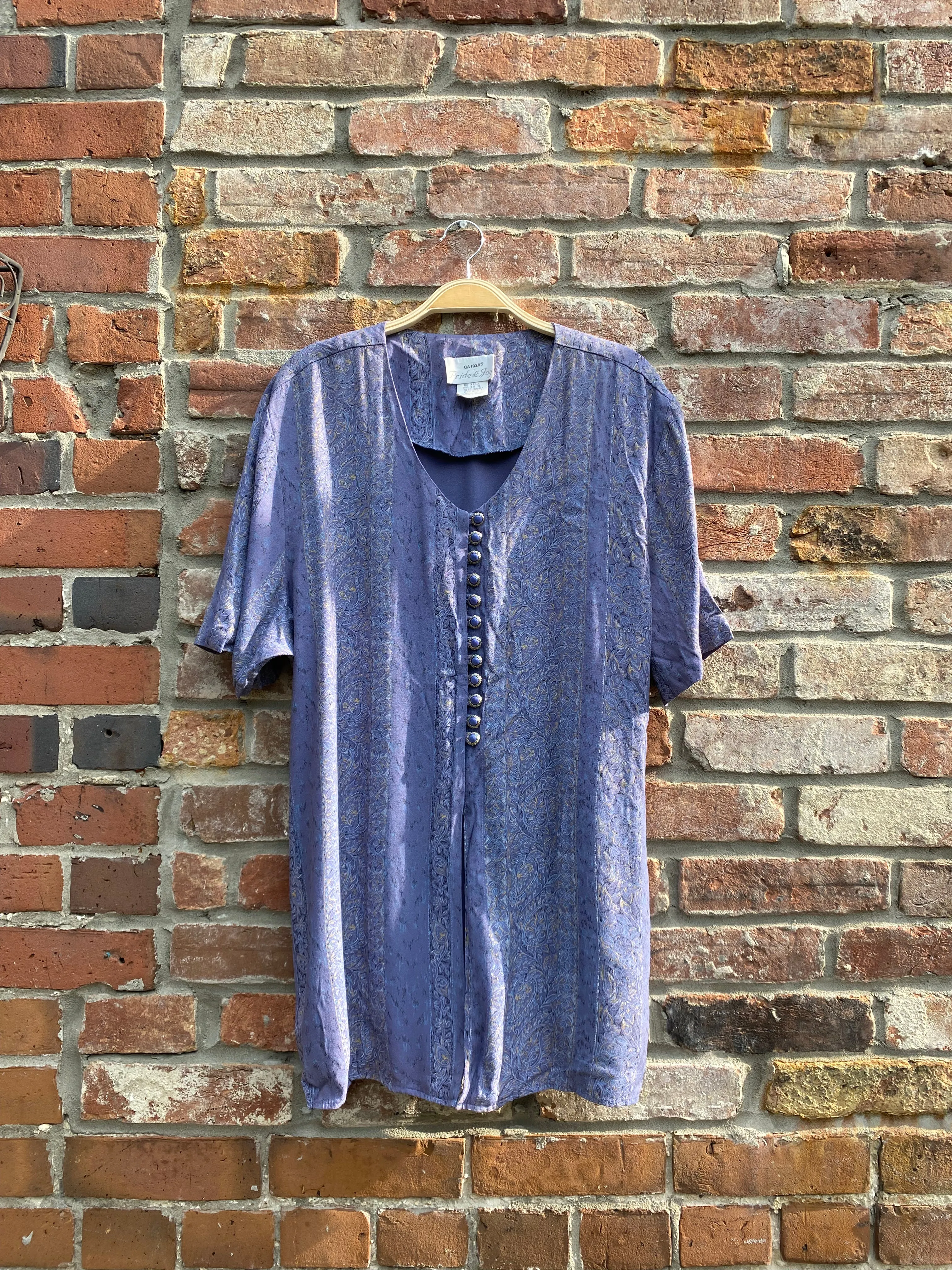 vintage 00s pride & joy paisley tie back shirt sold by Good Market Thrift Store