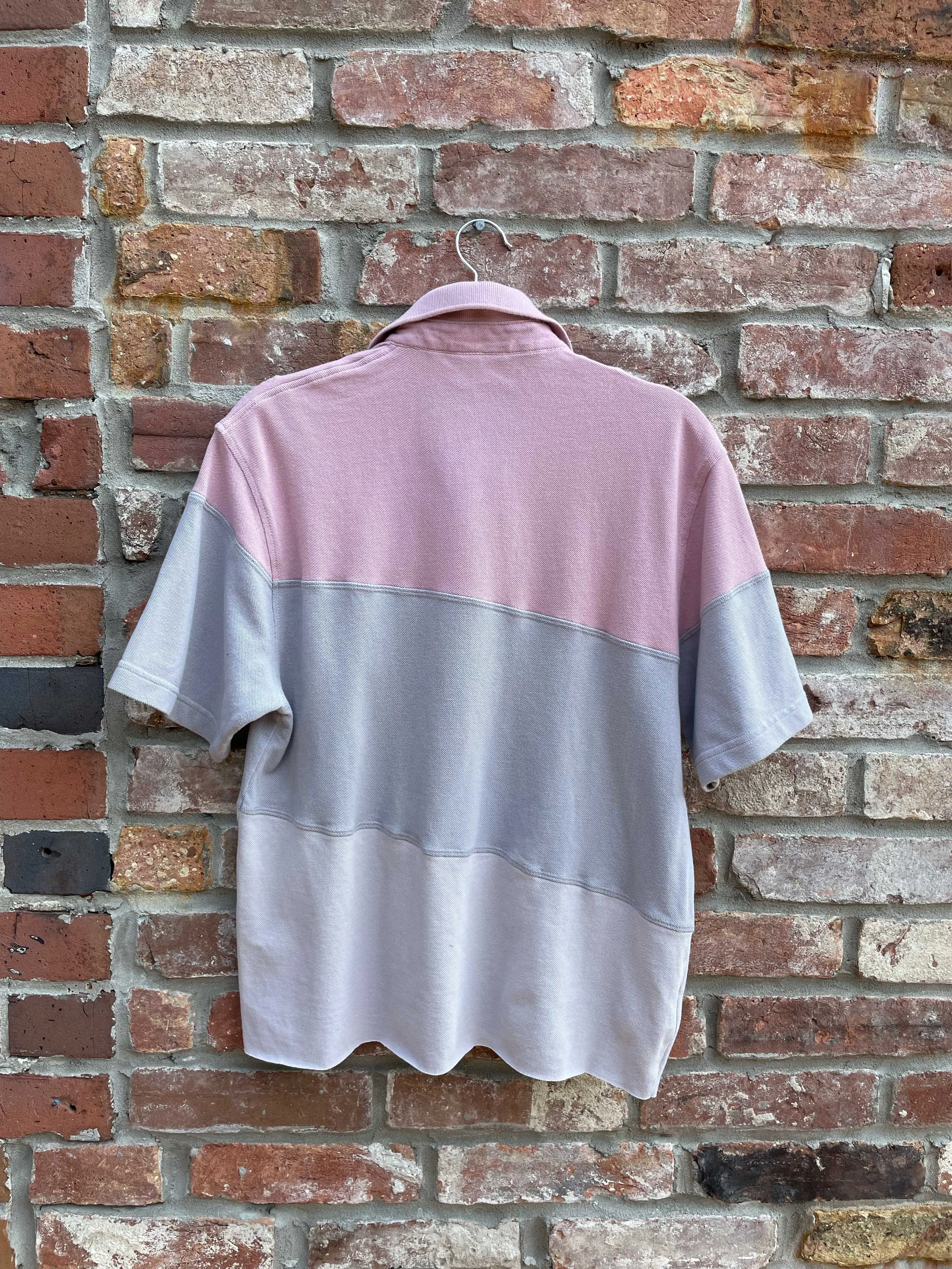 rework x lacoste crop pique colour block polo sold by Good Market Thrift Store product image thumbnail 3