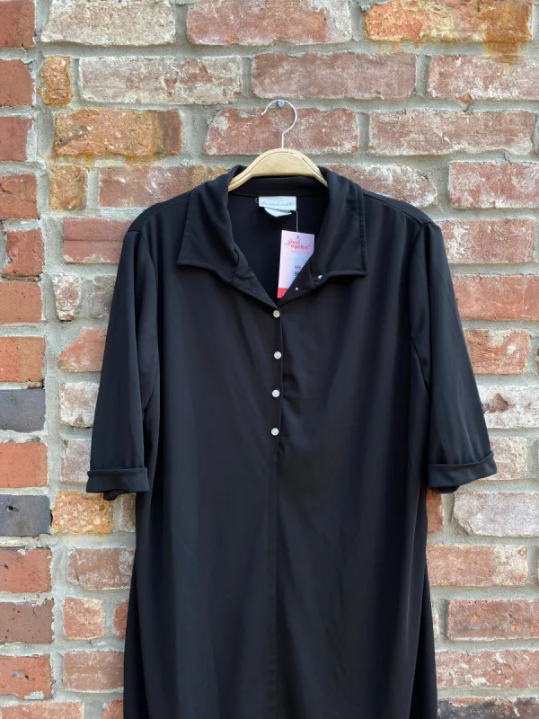 vintage gloria vanderbilt minimal polo midi dress sold by Good Market Thrift Store