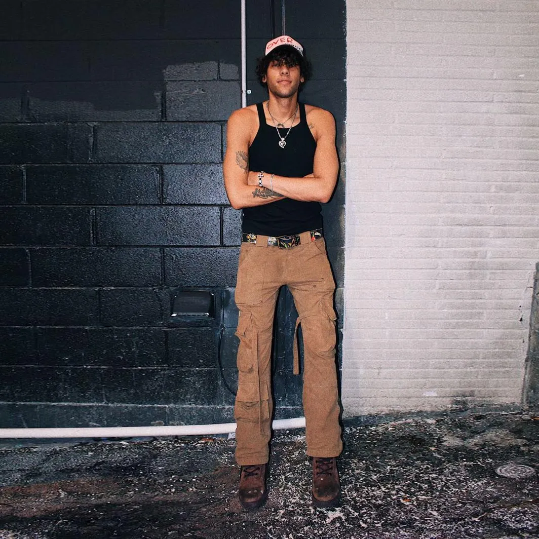 kody phillips black cargo pants sold by Good Market Thrift Store product image thumbnail 2