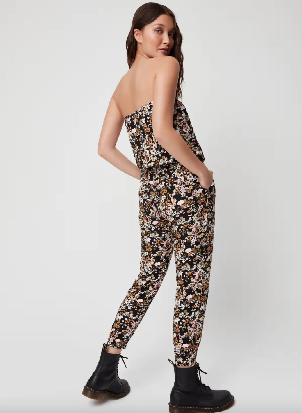 sunday best tobato strapless floral jumpsuit sold by Good Market Thrift Store product image thumbnail 2