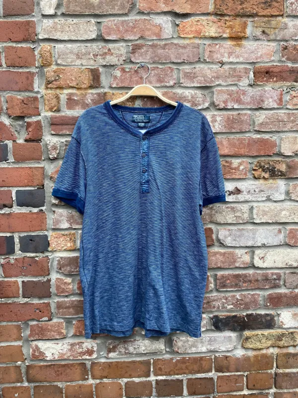 vintage polo ralph lauren henley tee sold by Good Market Thrift Store