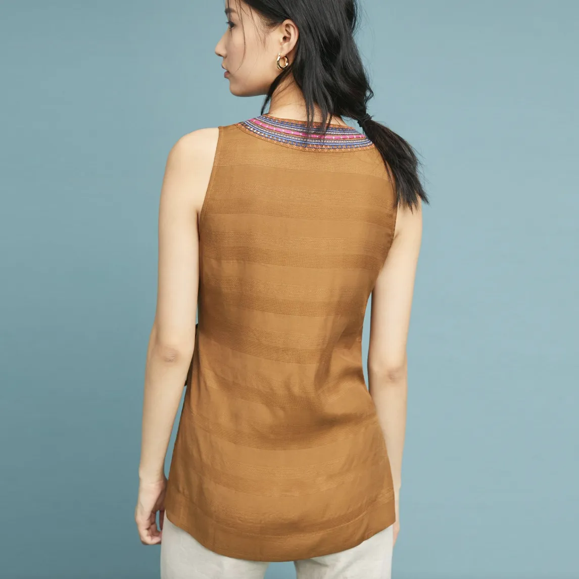 anthro maeve liviana wrap tunic sold by Good Market Thrift Store product image thumbnail 3