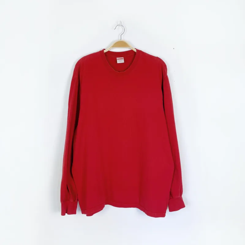 vintage supreme made in usa blank long sleeve tee sold by Good Market Thrift Store