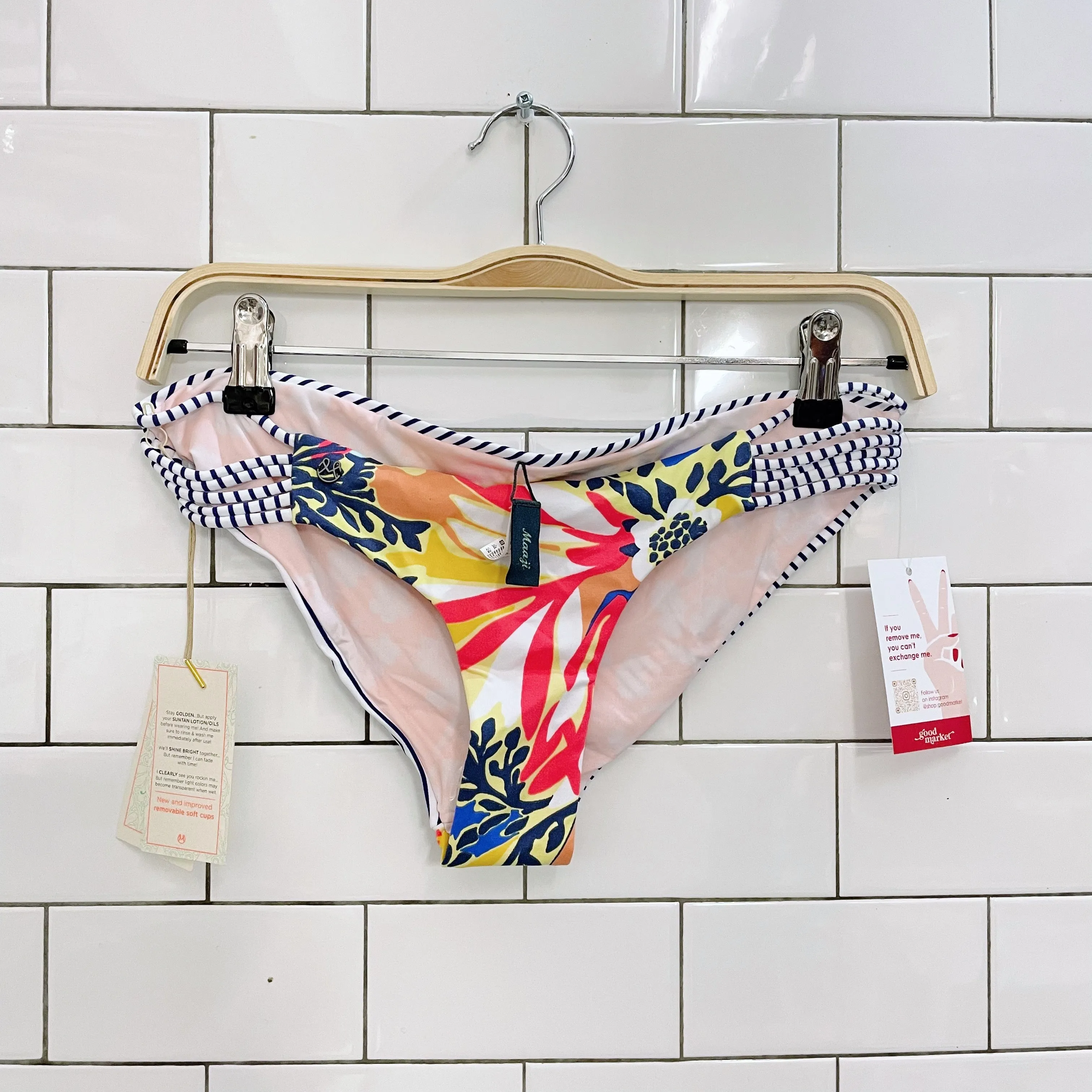 nwt maaji banda blues bikini bottom sold by Good Market Thrift Store product image thumbnail 2