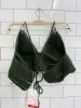 hand-knit crochet halter top sold by Good Market Thrift Store