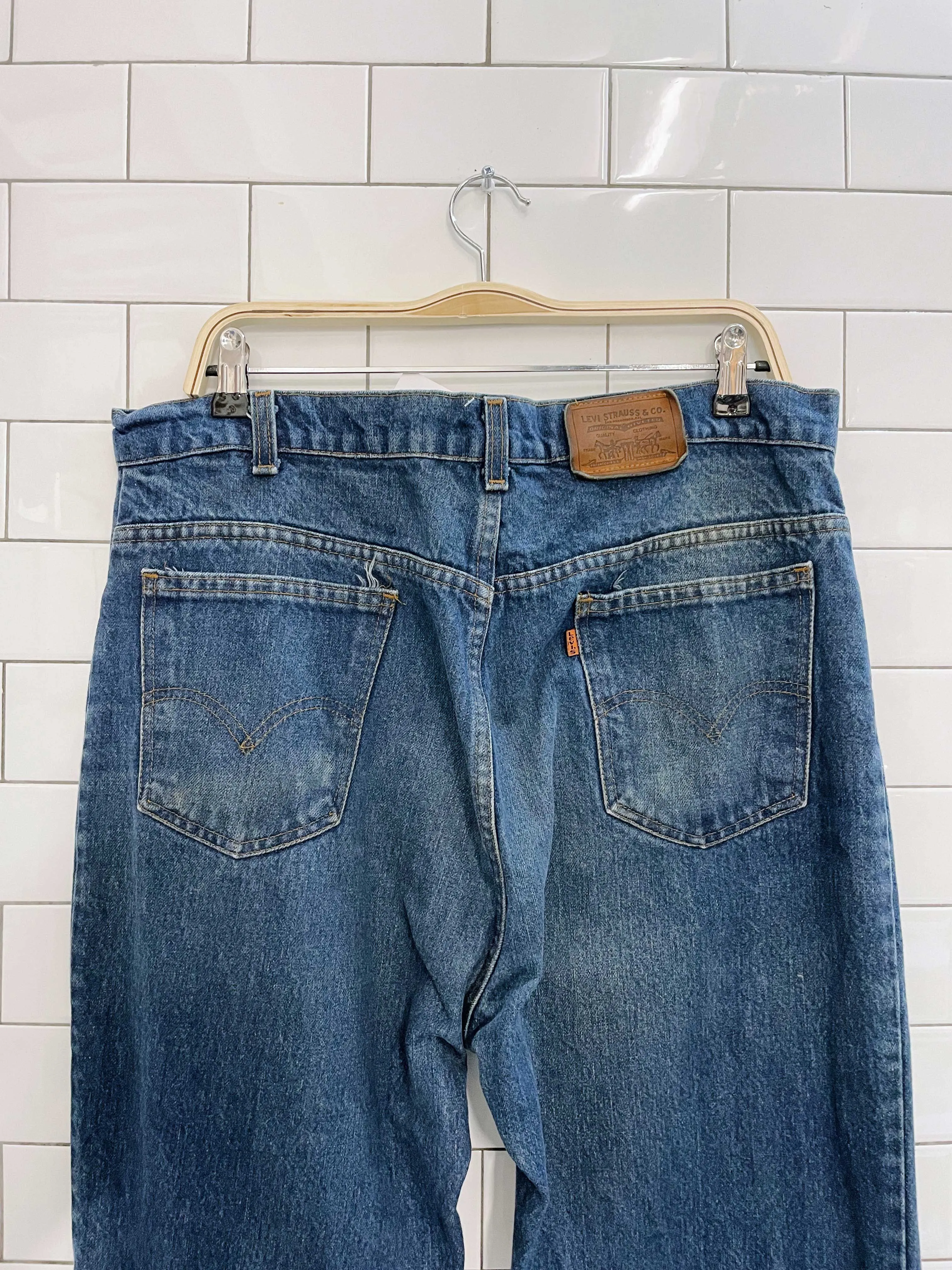 levi's orange tab 506 relaxed straight jeans sold by Good Market Thrift Store