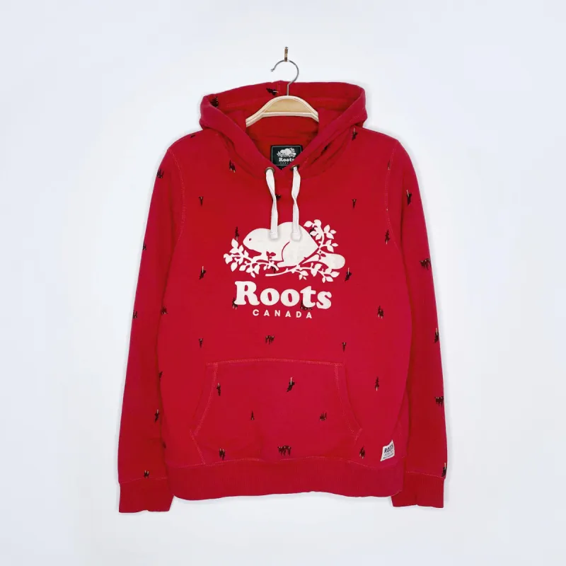roots original cooper painted trees hoodie sold by Good Market Thrift Store