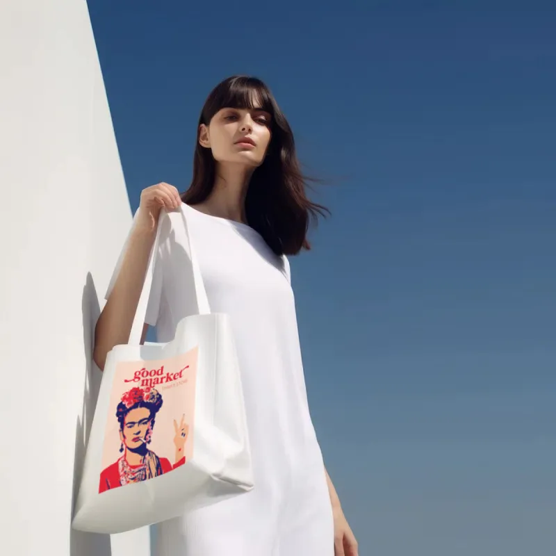 limited edition frida khalo tokes tote bag sold by Good Market Thrift Store