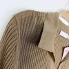 jonathan simkhai gold knit v-neck collar sweater - size 1 sold by Good Market Thrift Store