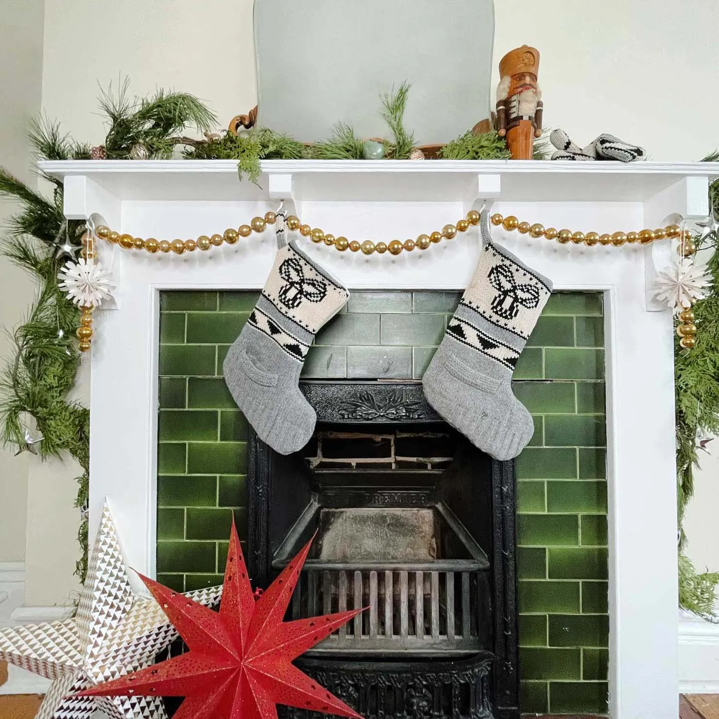 handmade tna sweater knit stocking sold by Good Market Thrift Store