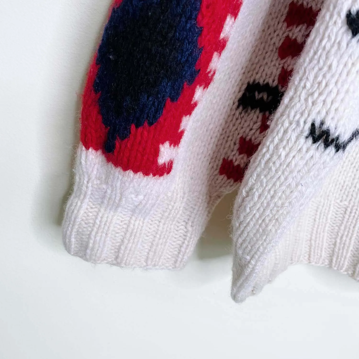 vintage trail atoe trading company wool snowshoe sweater - size medium sold by Good Market Thrift Store product image thumbnail 4