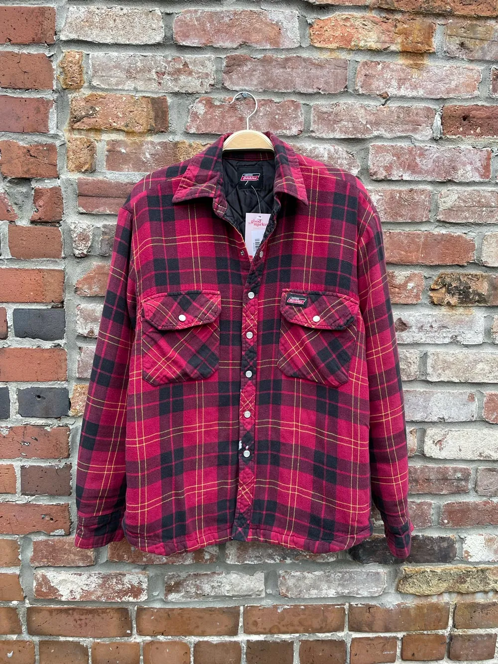 dickie's quilted flannel shirt jacket sold by Good Market Thrift Store