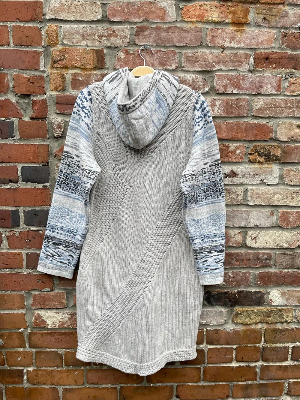 kooi knitwear lambswool hooded full zip sweater jacket sold by Good Market Thrift Store product image thumbnail 2