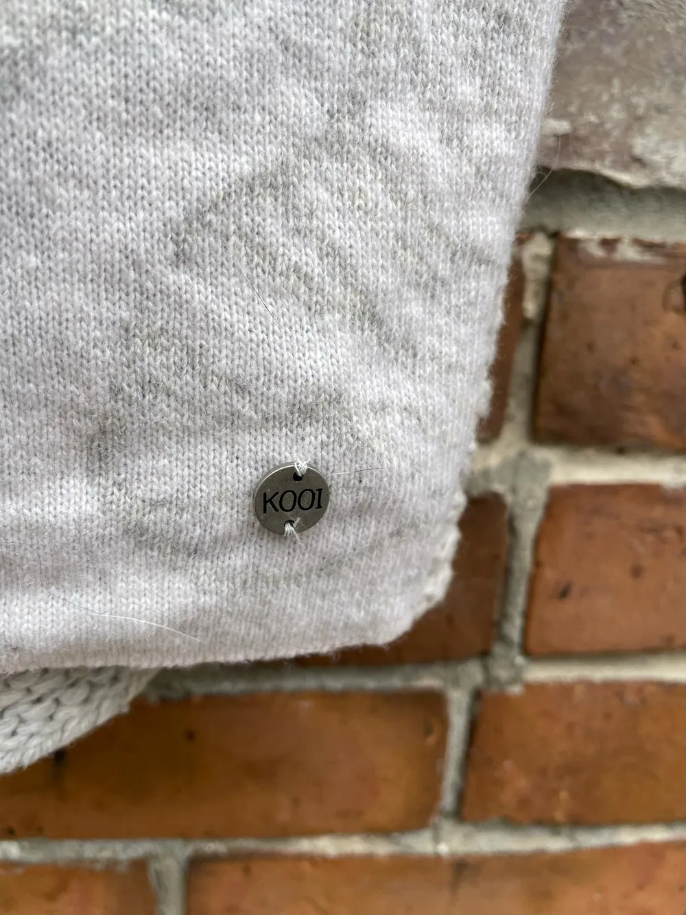 kooi knitwear lambswool hooded full zip sweater jacket sold by Good Market Thrift Store product image thumbnail 3