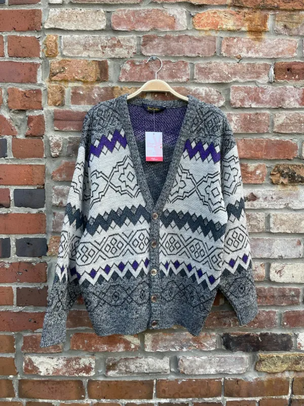 vintage serge saint yves knit grandpa cardigan sold by Good Market Thrift Store
