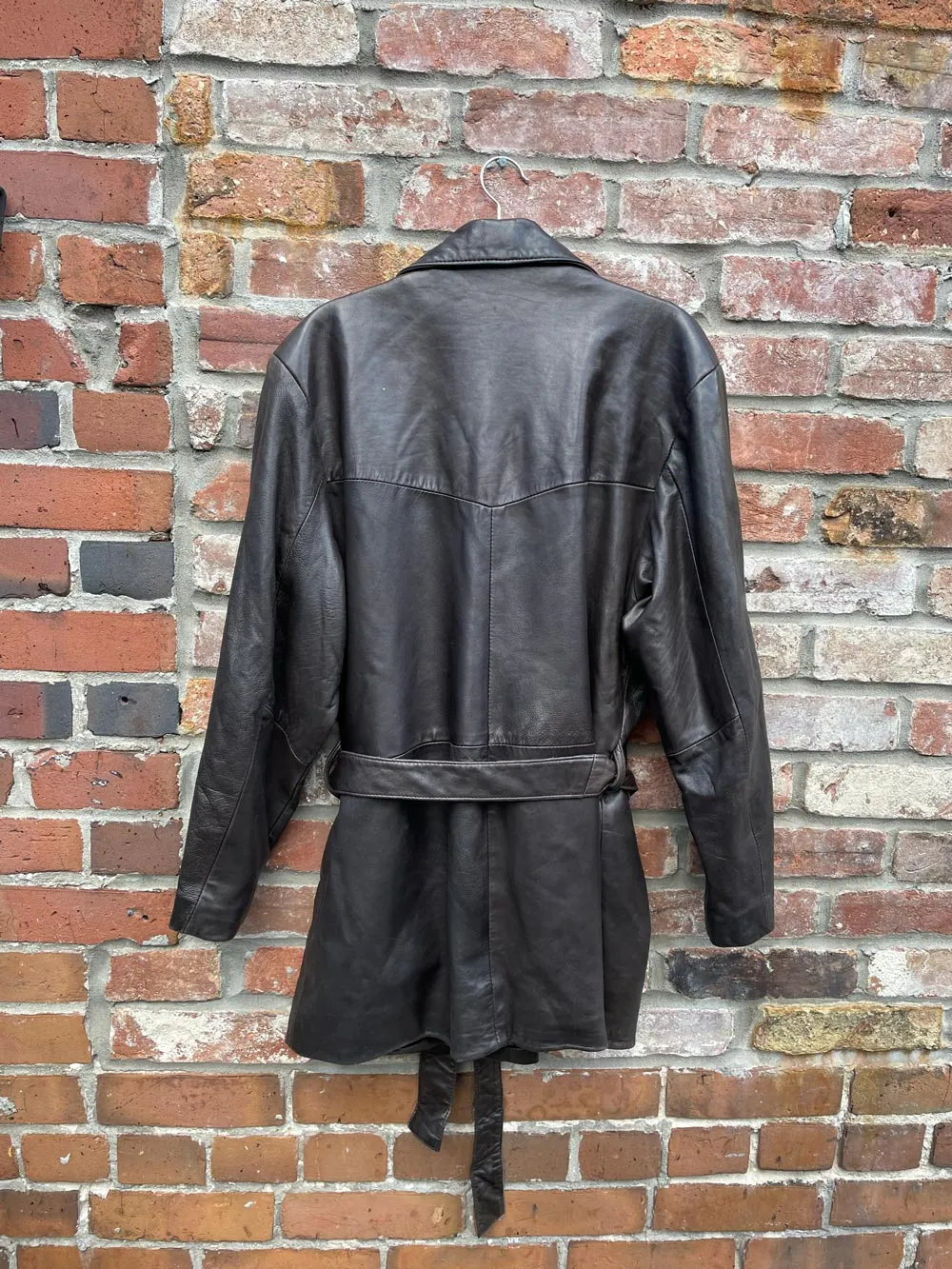 vintage 90s cuir dimitri butter leather jacket sold by Good Market Thrift Store product image thumbnail 2