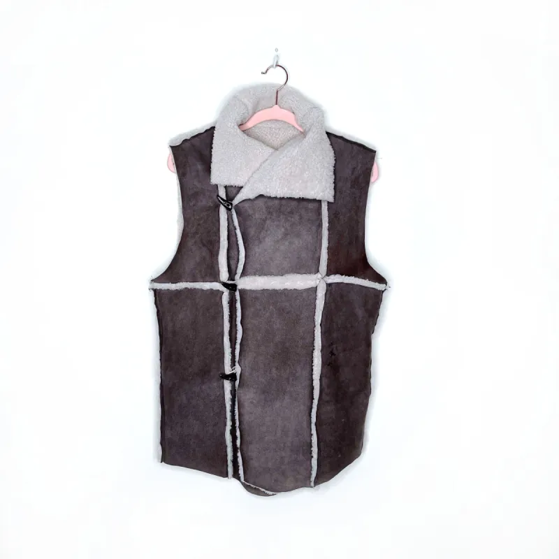 vintage handmade sheepskin vest - size sm/med sold by Good Market Thrift Store