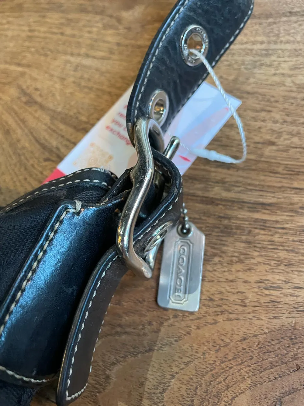 y2k coach 9363 signature canvas shoulder bag sold by Good Market Thrift Store product image thumbnail 2