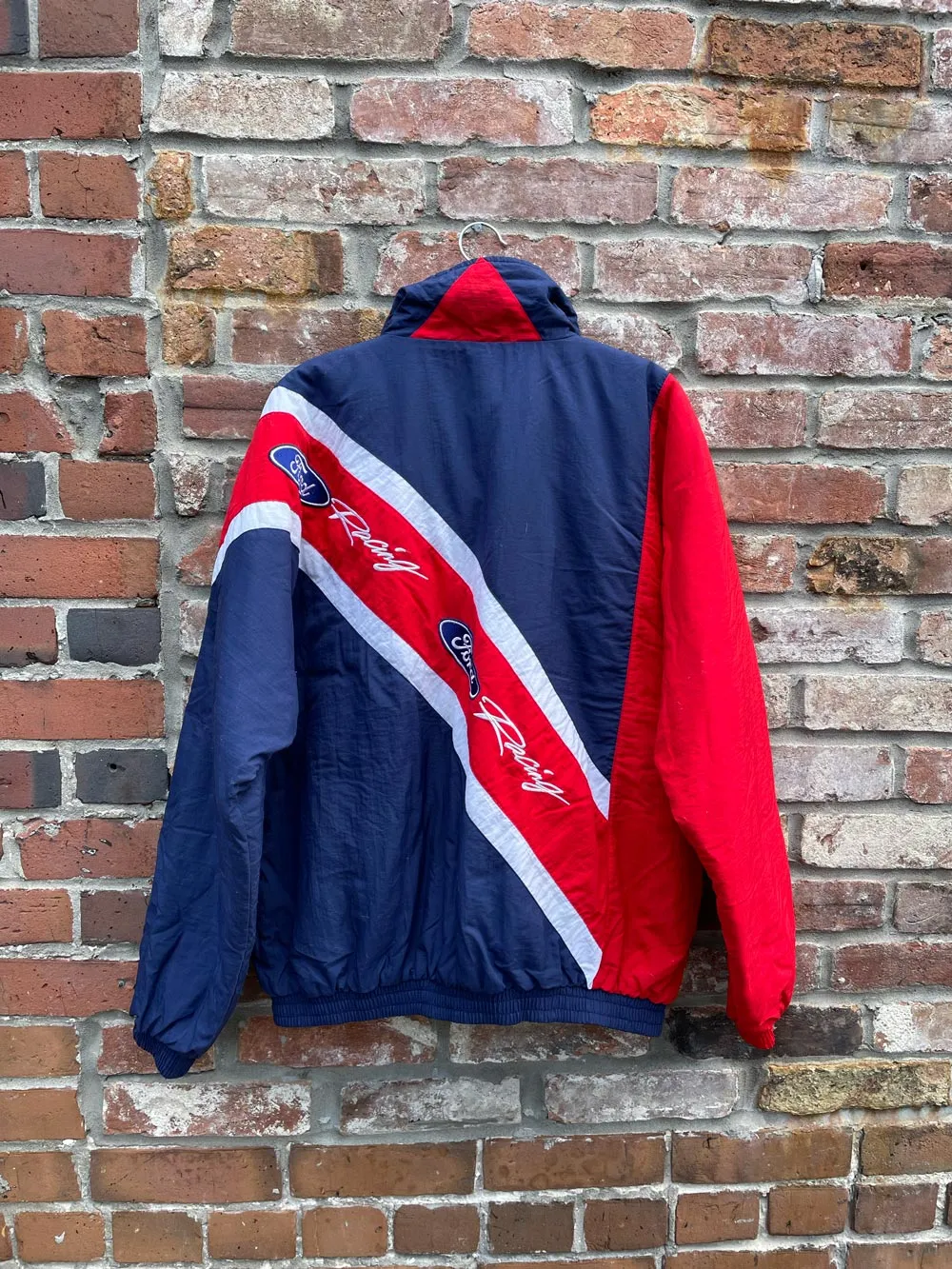 vintage 90s ford racing puffer jacket sold by Good Market Thrift Store product image thumbnail 3