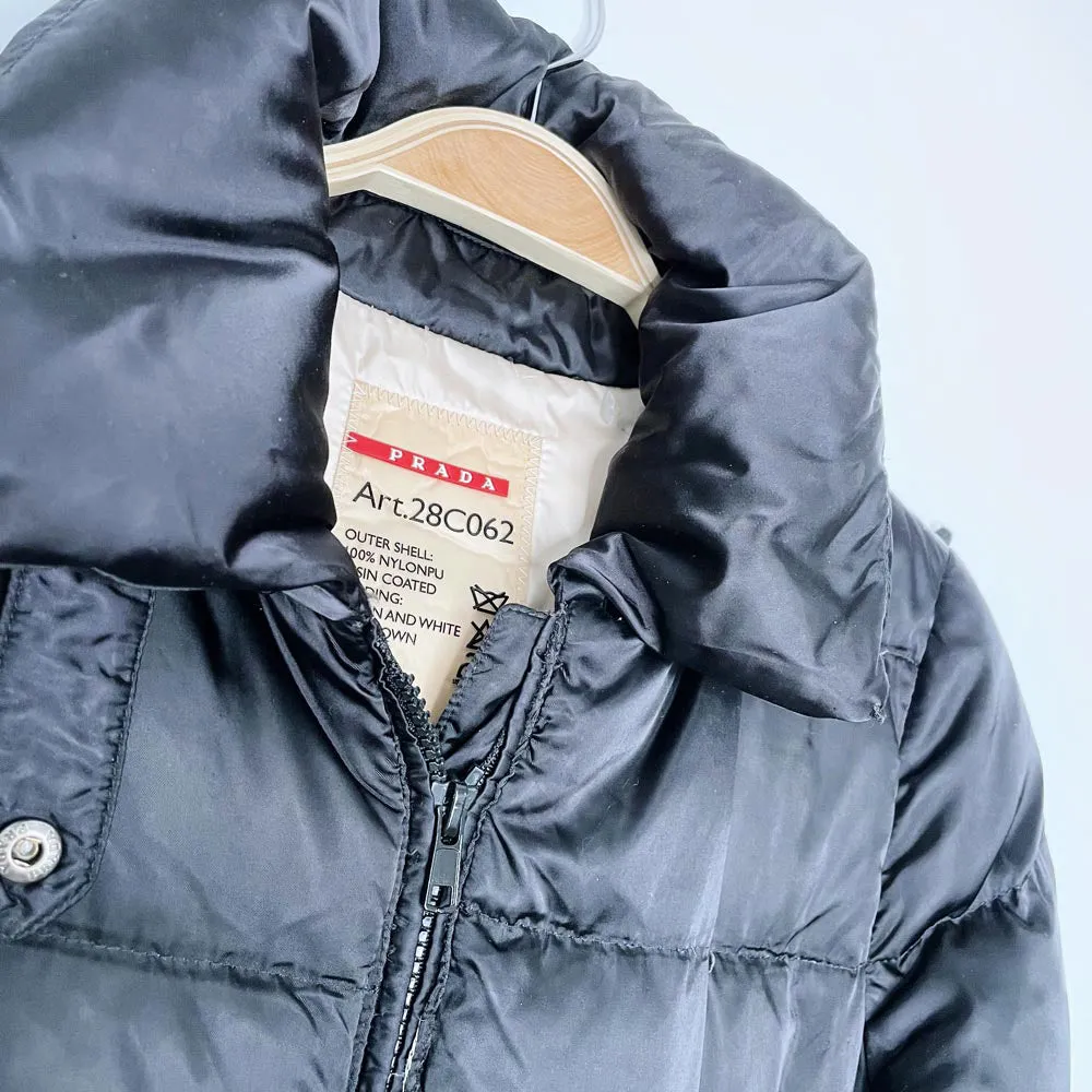 vintage 00s prada down puffer jacket sold by Good Market Thrift Store product image thumbnail 2