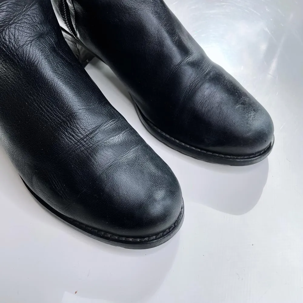 stuart weitzman low heel alljill butter leather boots sold by Good Market Thrift Store product image thumbnail 2