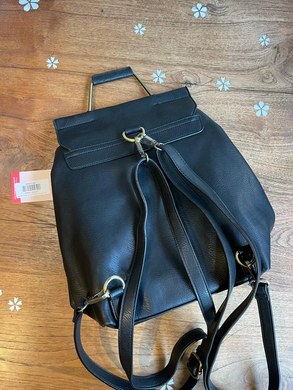 antik kraft top handle convertible leather backpack sold by Good Market Thrift Store product image thumbnail 2