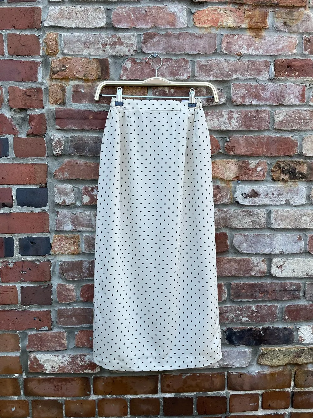 vintage polka dot midi skirt sold by Good Market Thrift Store