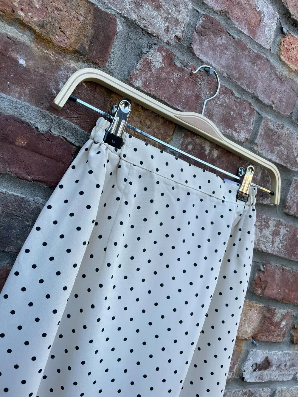 vintage polka dot midi skirt sold by Good Market Thrift Store product image thumbnail 2