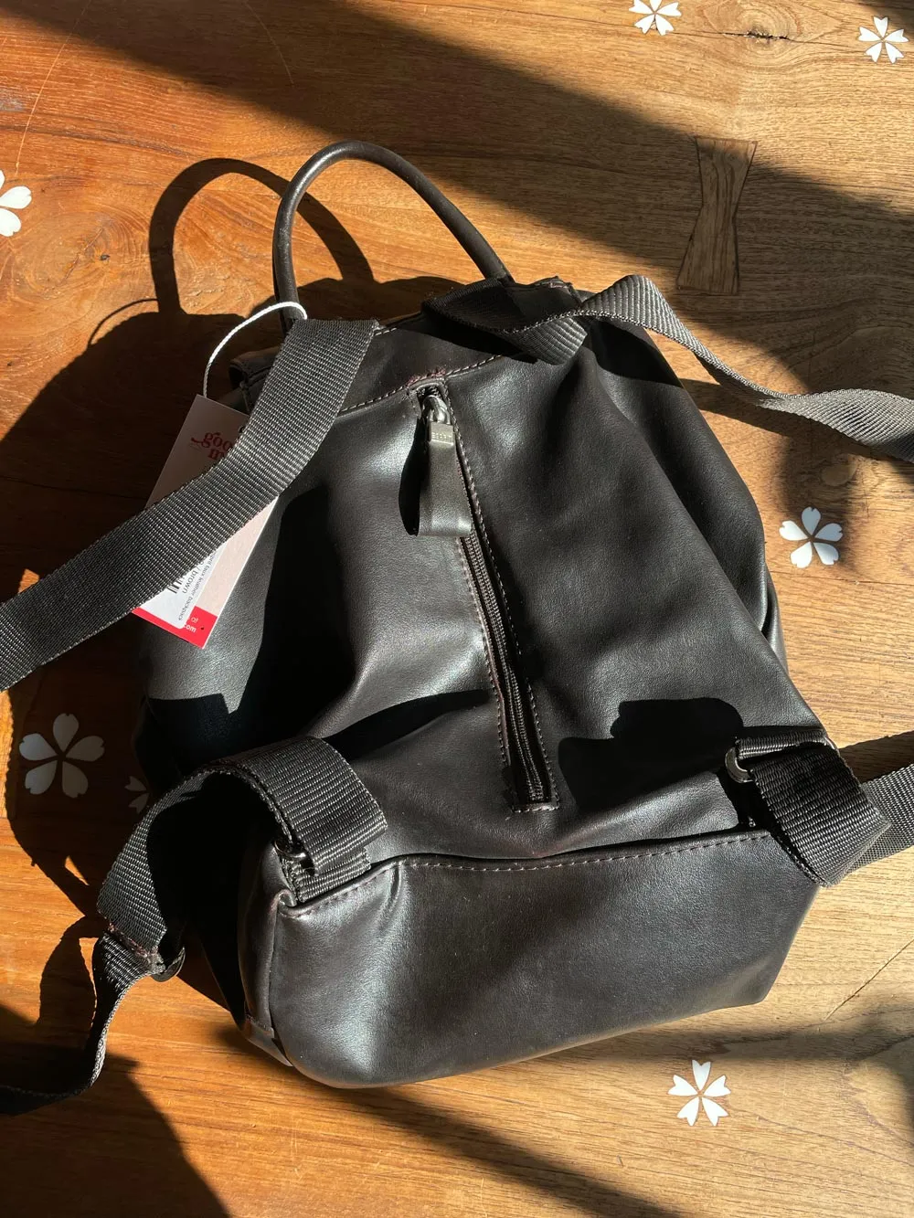 vintage 90s esprit faux leather backpack sold by Good Market Thrift Store product image thumbnail 2