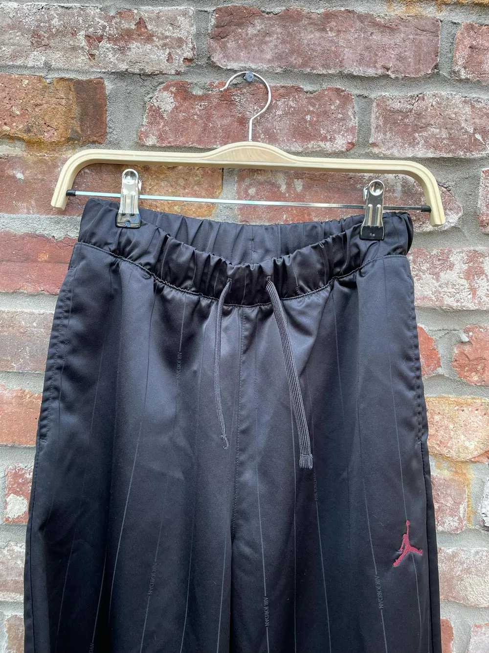 jordan loose fit satin stripe wide leg pants sold by Good Market Thrift Store product image thumbnail 2