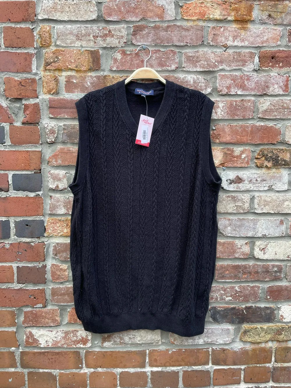 roundtree & yorke cotton-wool sweater vest sold by Good Market Thrift Store
