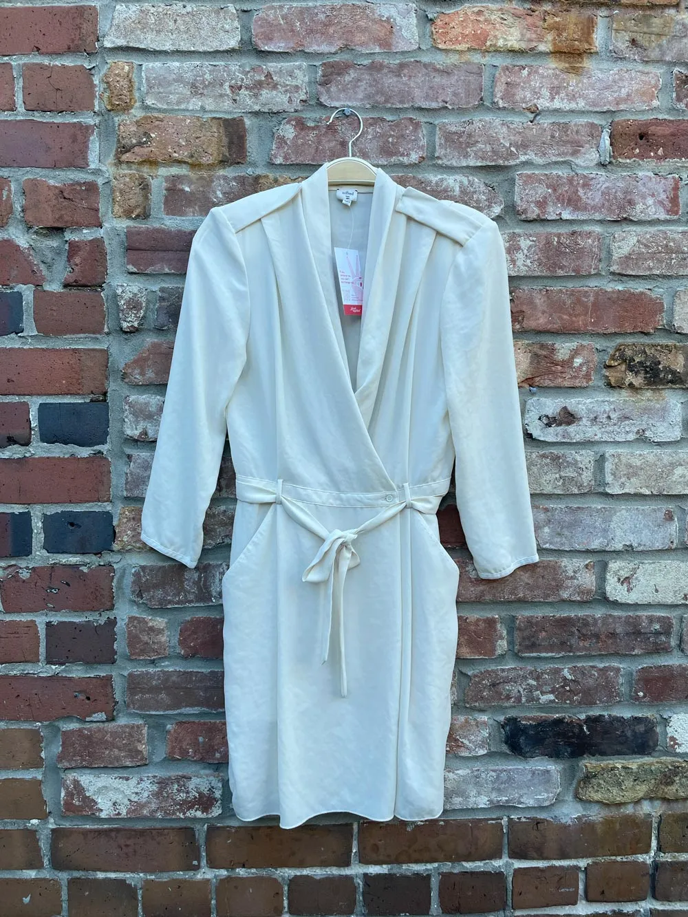 wilfred franca belted wrap mini dress sold by Good Market Thrift Store product image thumbnail 2