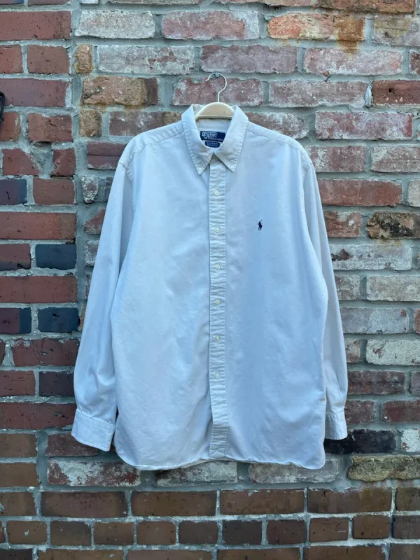 vintage polo ellington twill pony button down shirt sold by Good Market Thrift Store
