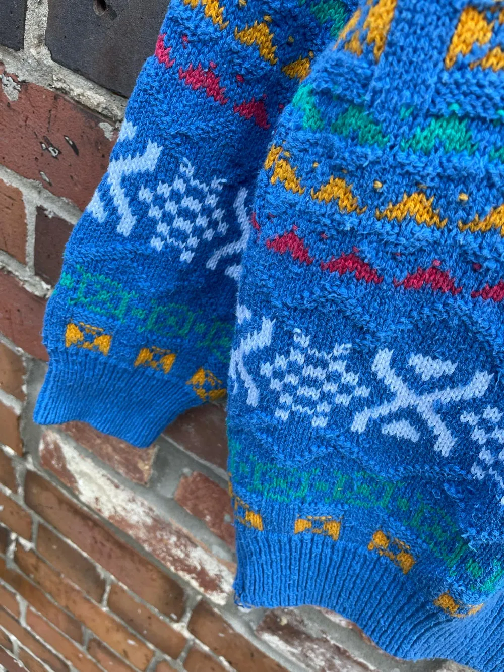 vintage crossings made in usa cotton knit sweater sold by Good Market Thrift Store product image thumbnail 3