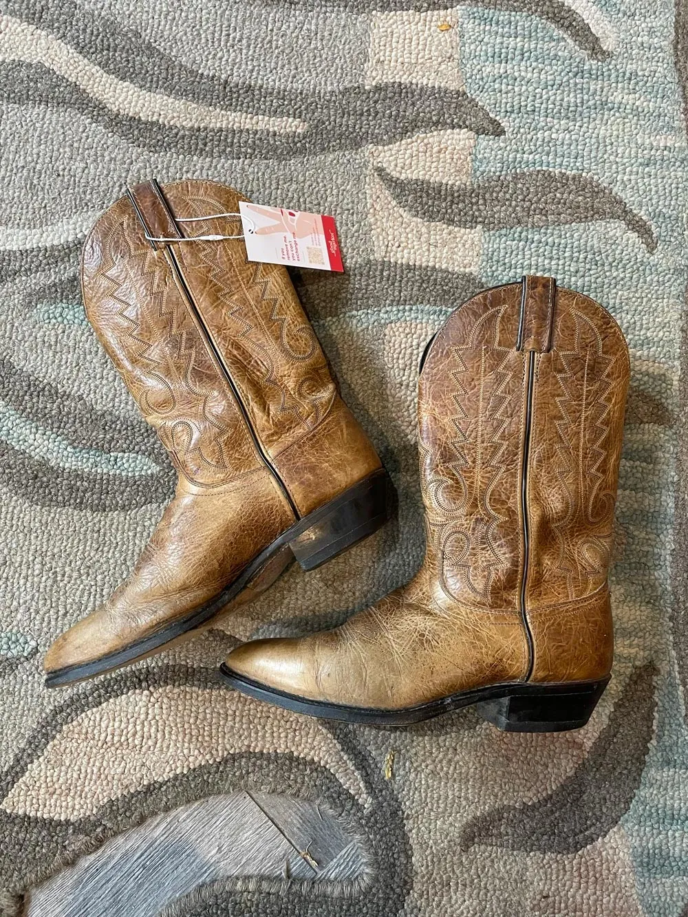 vintage oxford leather cowboy boot sold by Good Market Thrift Store