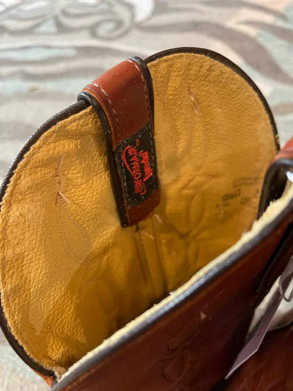 vintage laredo leather cowboy boot sold by Good Market Thrift Store product image thumbnail 3