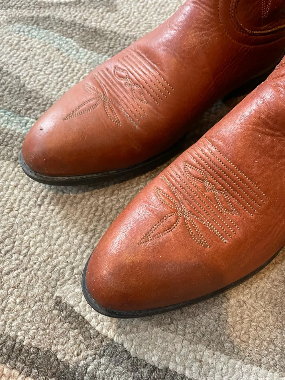 vintage laredo leather cowboy boot sold by Good Market Thrift Store product image thumbnail 4