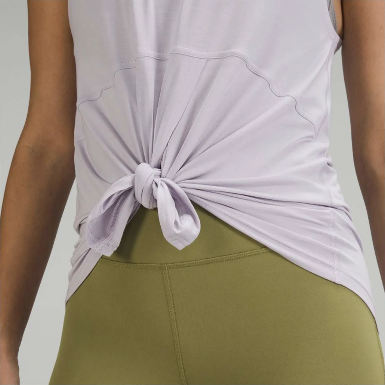 lululemon 2022 modal-silk tie front tank sold by Good Market Thrift Store product image thumbnail 2