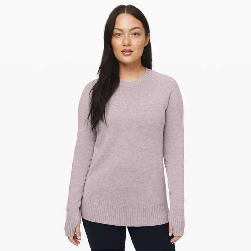 lululemon 2019 still lotus cotton-yak sweater sold by Good Market Thrift Store